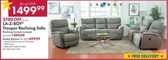 Boscov's La-z-boy® trouper reclining sofa offer