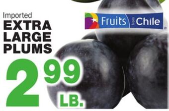 Bravo Supermarkets Extra large plums offer