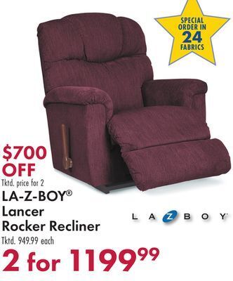 Boscov's La-z-boy® lancer rocker recliner offer