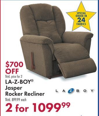 Boscov's La-z-boy® jasper rocker recliner offer