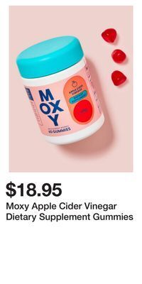 Bath & Body Works Moxy apple cider vinegar dietary supplement gummies offer