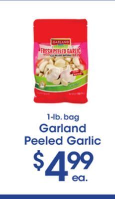 Price Rite Garland peeled garlic offer