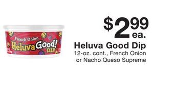 Fairway Store Market Heluva good dip offer