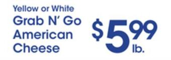 Price Rite Grab n' go american cheese offer