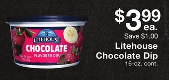 Fairway Store Market Litehouse chocolate dip offer