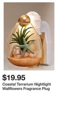 Bath & Body Works Coastal terrarium nightlight wallflowers fragrance plug offer