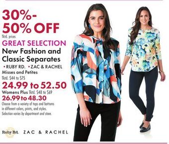 Boscov's Great selection new fashion and classic separates offer