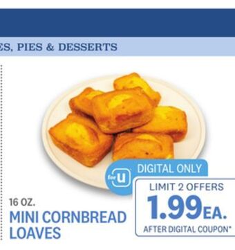 Kings Food Markets Mini cornbread loaves offer