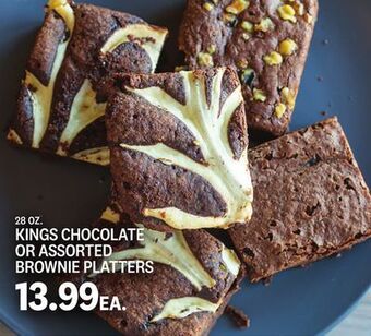 Kings Food Markets Kings chocolate or assorted brownie platters offer