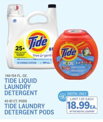 Kings Food Markets Tide liquid laundry detergent offer