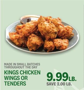 Kings Food Markets Kings chicken wings or tenders offer