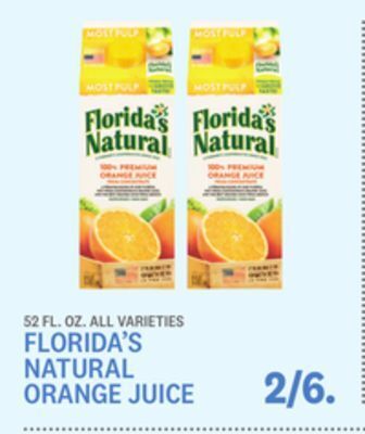 Kings Food Markets Florida's natural orange juice offer