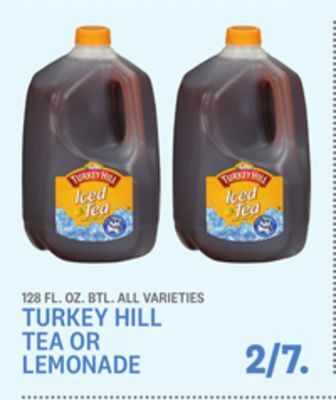 Kings Food Markets Turkey hill tea or lemonade offer