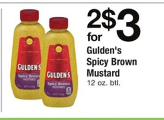 ACME Gulden's spicy brown mustard offer