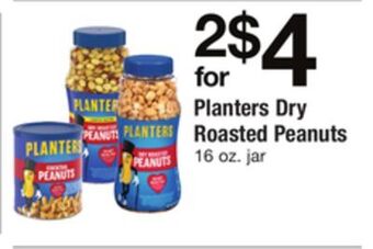 ACME Planters dry roasted peanuts offer