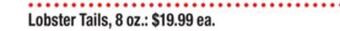 ACME Lobster tails offer