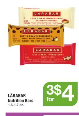 ACME Lärabar nutrition bars offer