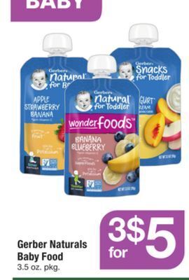 ACME Gerber naturals baby food offer
