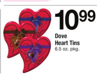 ACME Dove heart tins offer