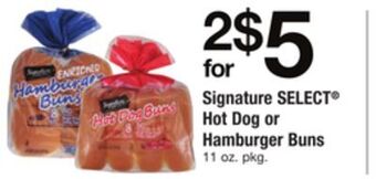 ACME Signature select® hot dog or hamburger buns offer