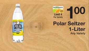 The Fresh Grocer Seltzer 1-liter offer