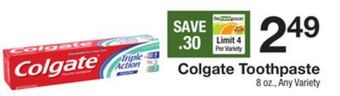 The Fresh Grocer Toothpaste offer