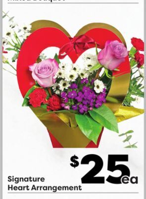 Weis Markets Signature heart arrangement offer