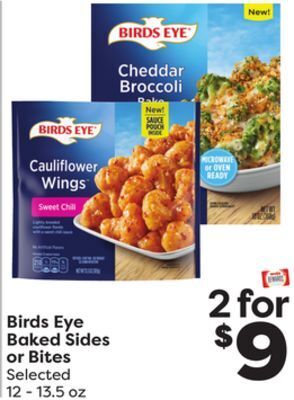 Weis Markets Birds eye baked sides or bites offer