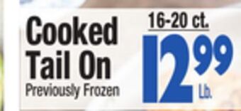 King Kullen Cooked tail on offer