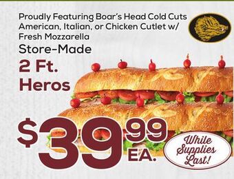 DeCicco & Sons 2 ft. heros offer