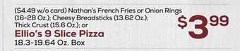 DeCicco & Sons Ellio's 9 slice pizza, 18.3-19.64 oz. box offer