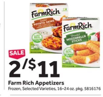 Stop&Shop Farm rich appetizers offer