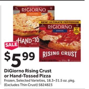 Stop&Shop Digiorno rising crust or hand-tossed pizza offer