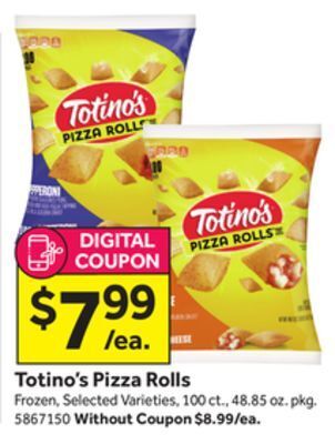 Stop&Shop Totino's pizza rolls offer