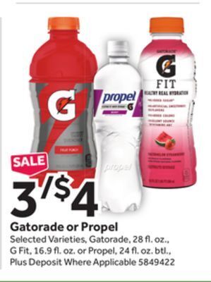 Stop&Shop Gatorade or propel offer