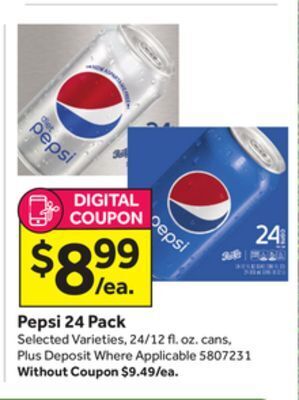 Stop&Shop Pepsi 24 pack offer