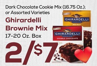 DeCicco & Sons Ghirardelli brownie mix 17-20 oz. box offer