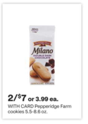CVS Pepperidge farm cookies 5.5-8.6 oz. offer