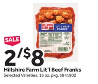 Stop&Shop Hillshire farm lit'l beef franks offer
