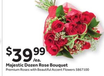Stop&Shop Majestic dozen rose bouquet premium offer