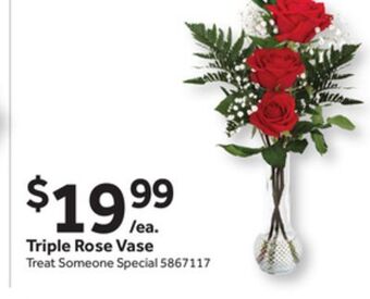 Stop&Shop Triple rose vase offer