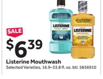 Stop&Shop Listerine mouthwash offer