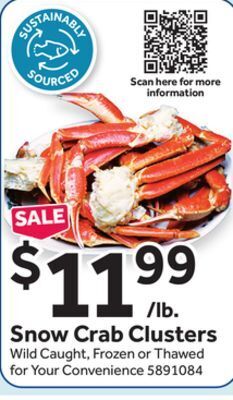 Stop&Shop Snow crab clusters offer