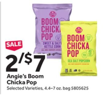 Stop&Shop Angie's boom chicka pop offer