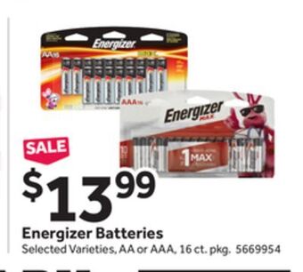 Stop&Shop Energizer batteries offer
