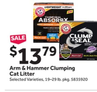 Stop&Shop Arm & hammer clumping cat litter offer
