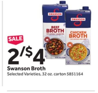 Stop&Shop Swanson broth offer