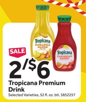 Stop&Shop Tropicana premium drink offer