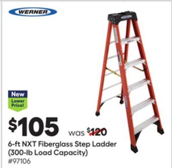Lowe's 6-ft nxt fiberglass step ladder offer