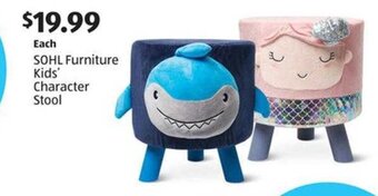 Aldi Sohl Furniture Kids' Character Stool offer
